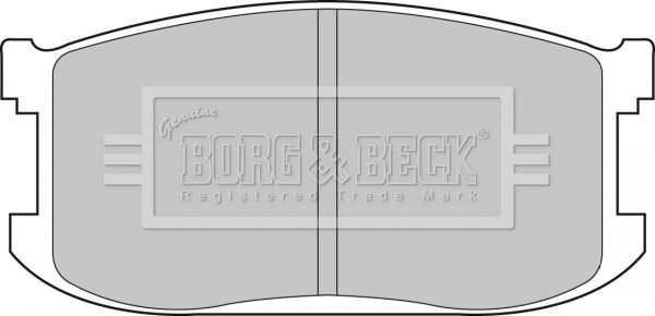 BORG & BECK stabdžių trinkelių rinkinys, diskinis stabdys BBP1265